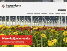 Tablet Screenshot of hoogendoorn.nl